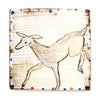 Tapestry Hopping Deer I (Handmade Tile)