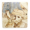 Tapestry Horn Blower II (Handmade Tile)