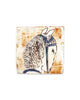Tapestry Horse Head Looking Right III (Handmade Tile)