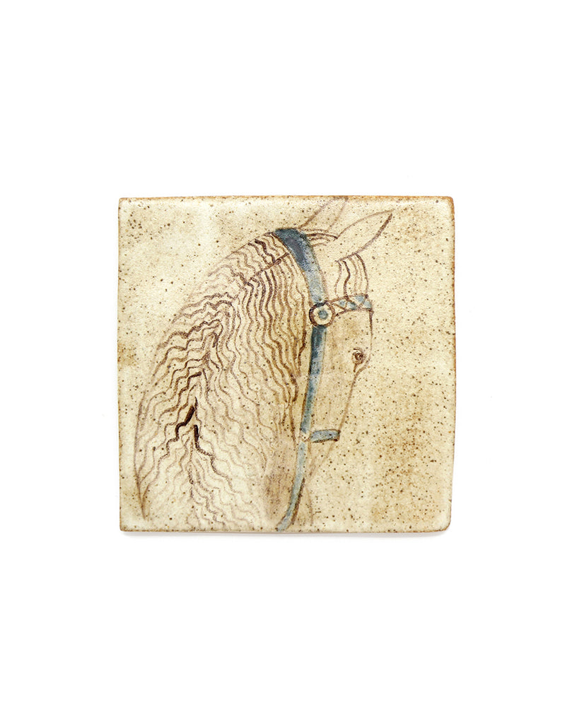 Tapestry Horse Head (looking right) (Handmade Tile)