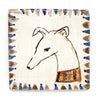 Tapestry Hound Head I (Handmade Tile)