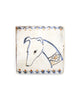 Tapestry Hound Head II (Handmade Tile)