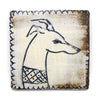 Tapestry Hound Head III (Handmade Tile)