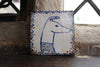 Tapestry Hound Head III (Handmade Tile)