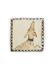 Tapestry Hound Sniffing Up (Handmade Tile)