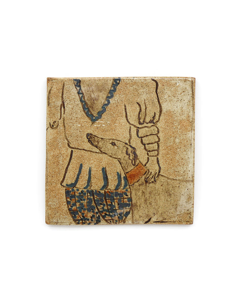 Tapestry Hound by your side (Handmade Tile)