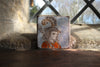 Tapestry Hunter with feathered cap (Handmade Tile)