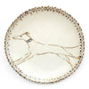 Tapestry Leaping Hound (Handmade Plate)