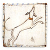 Tapestry Leaping Hound I (Handmade Tile)