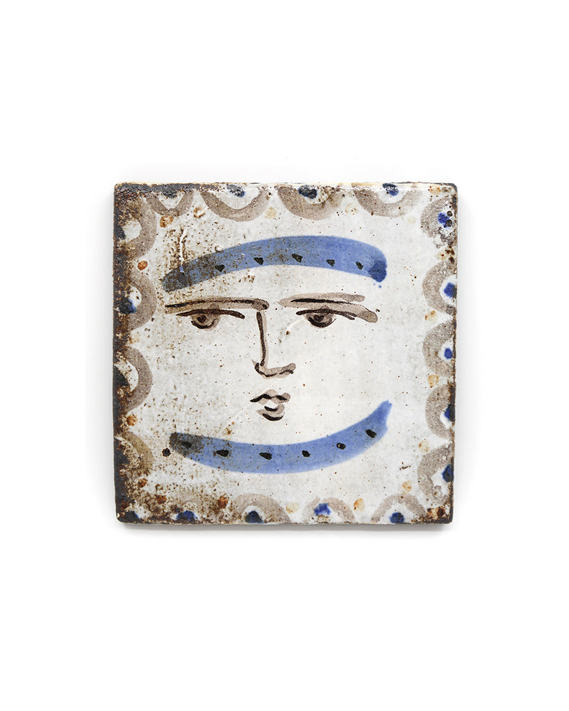 Tapestry Medieval Face (Handmade Tile)