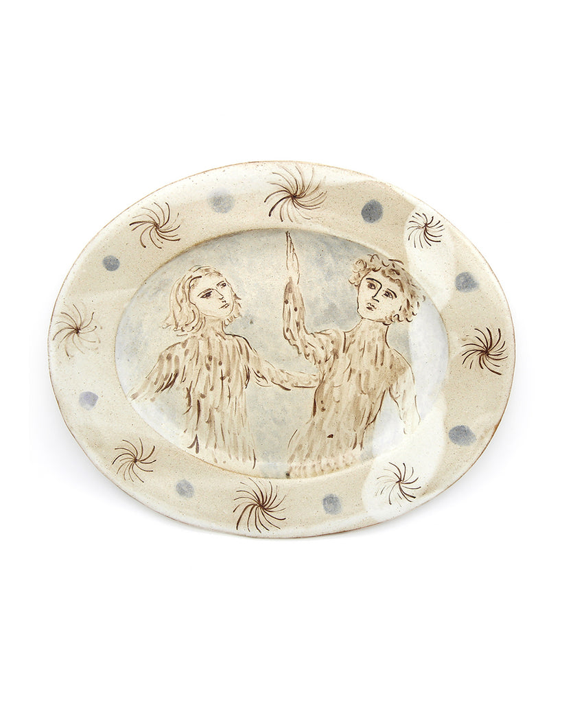 Hairy Folk (Handmade Plate)