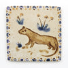 Tapestry Otter & Flowers (Handmade Tile)