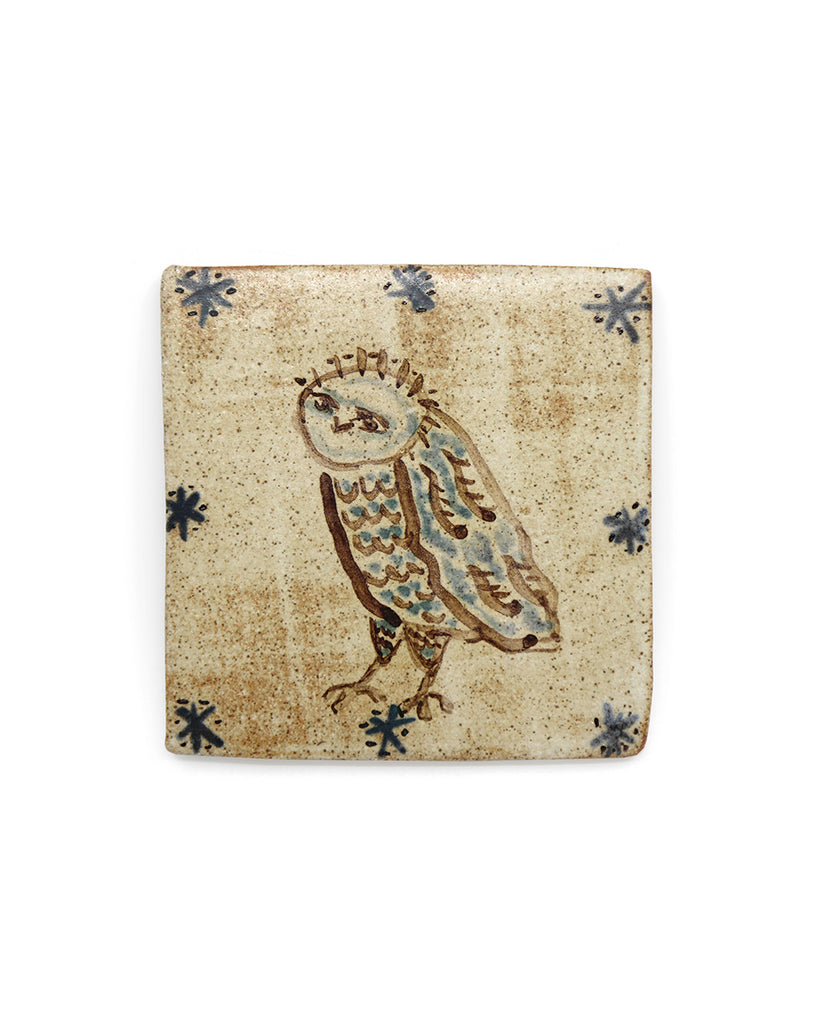 Tapestry Owl I (Handmade Tile)