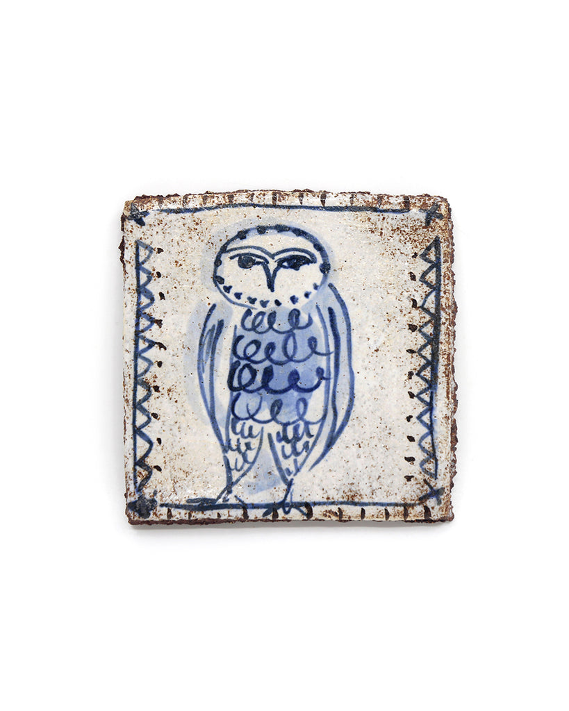 Tapestry Owl III (Handmade Tile)