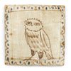 Tapestry Owl (with border) (Handmade Tile)