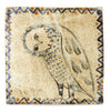Tapestry Owl with a tilted head (Handmade Tile)