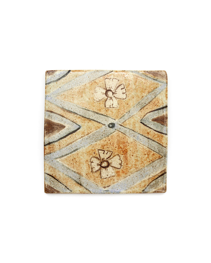 Tapestry Pattern with Flowers (Handmade Tile)