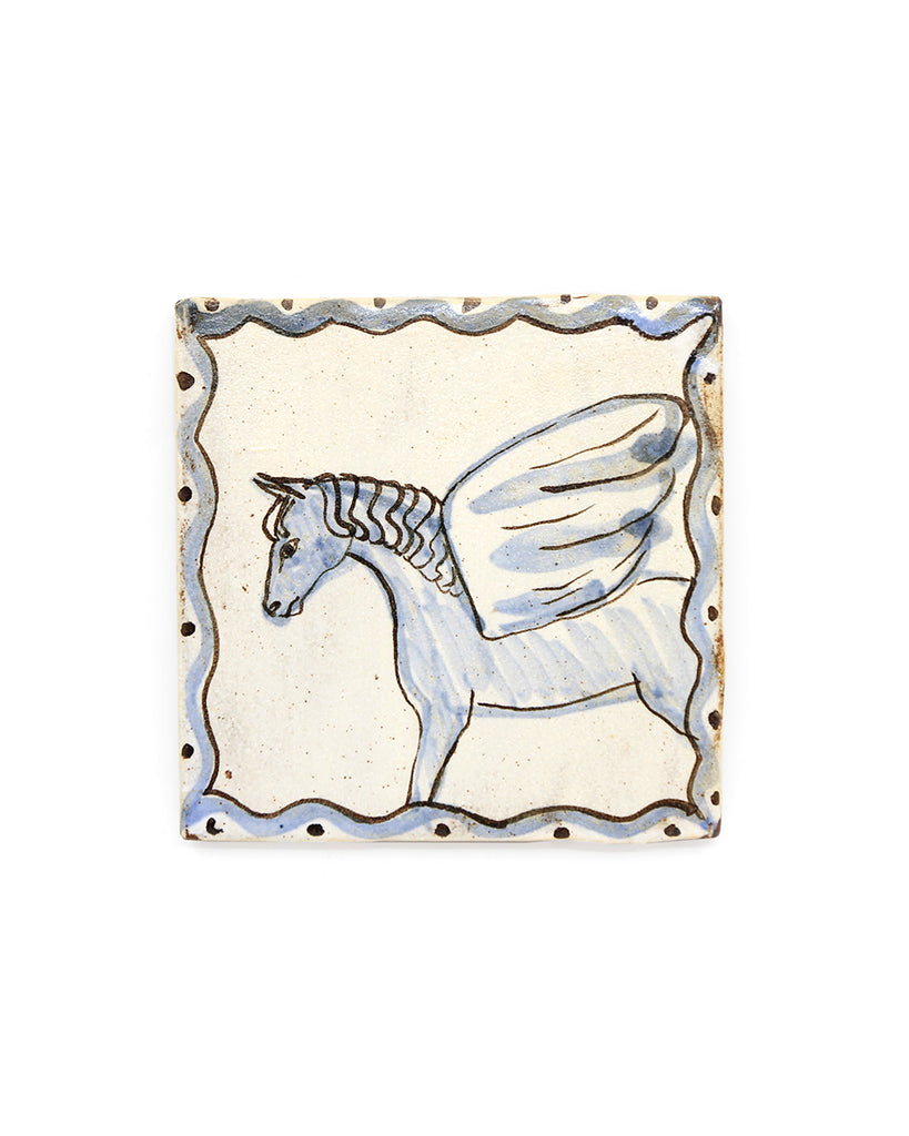 Tapestry Pegasus (Blue) (Handmade Tile)