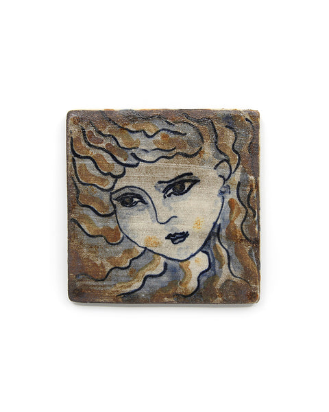 Tapestry Portrait I (Handmade Tile)