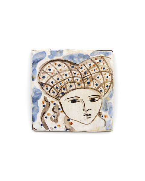 Tapestry Portrait II (Handmade Tile)