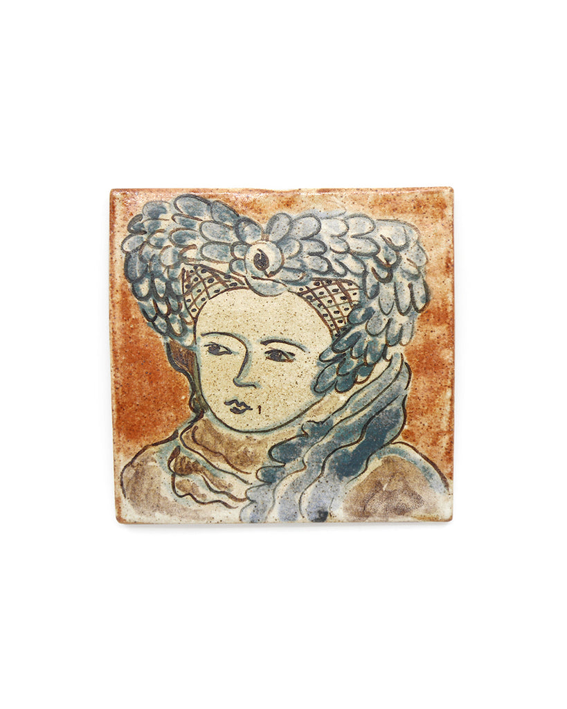 Tapestry Portrait III (Handmade Tile)