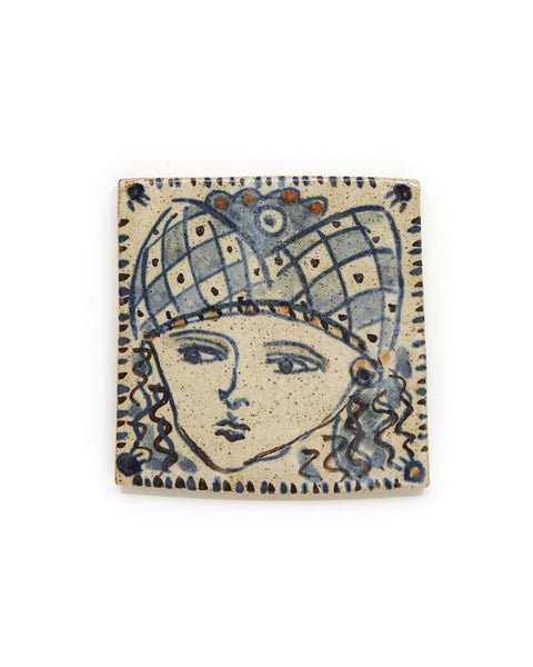 Tapestry Portrait IV (Handmade Tile)