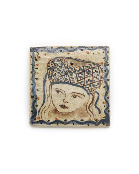 Tapestry Portrait V (Handmade Tile)