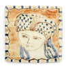 Tapestry Portrait of a Lady II (Handmade Tile)