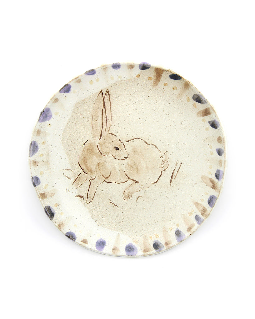 Tapestry Rabbit (Handmade Plate)