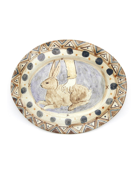Tapestry Rabbit Grab (Handmade Plate)