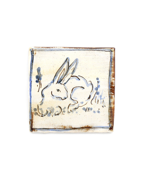 Tapestry Rabbit I (Handmade Tile)