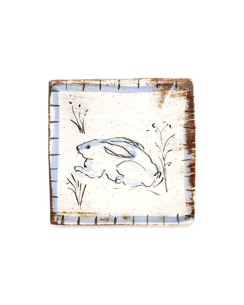 Tapestry Rabbit II (Handmade Tile)