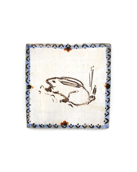 Tapestry Rabbit IV (Handmade Tile)