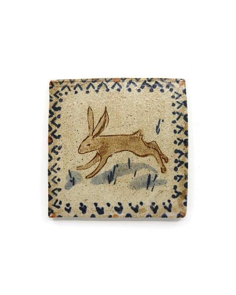 Tapestry Rabbit (Handmade Tile)