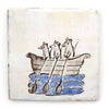 Tapestry Rats in a Boat II (Handmade Tile)