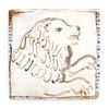 Tapestry Rearing Lion (Handmade Tile)