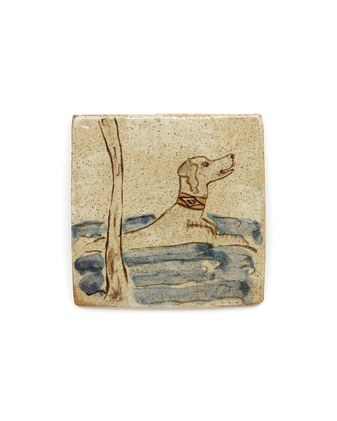 Tapestry Retriever Hound (Handmade Tile)