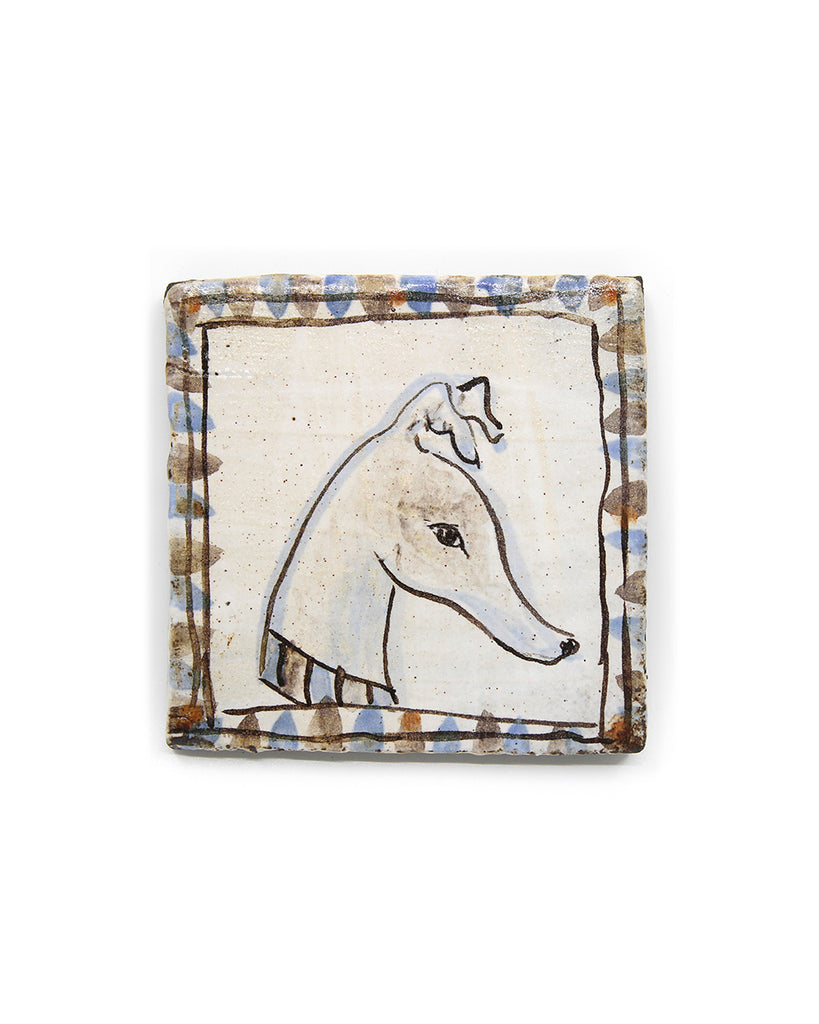 Tapestry Sight Hound (Handmade Tile)