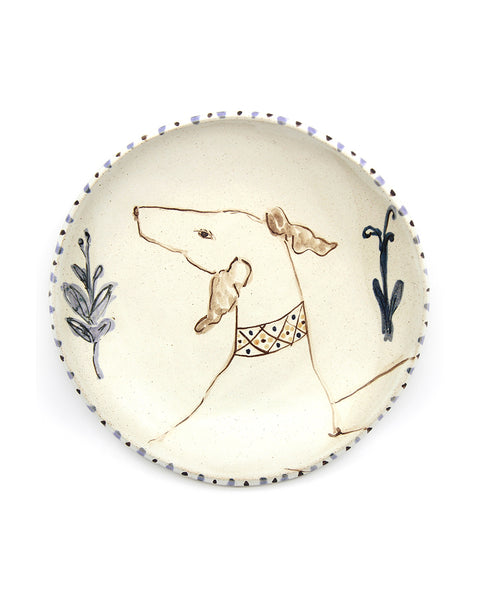 Sniffing Hound (Handmade Plate)