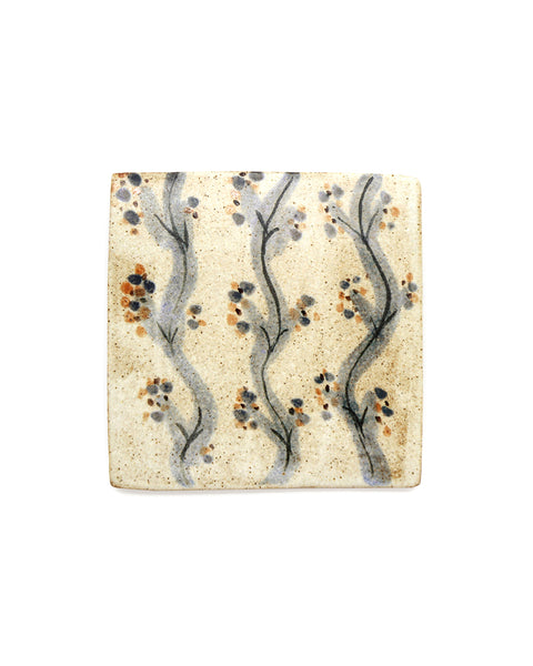 Tapestry Sprigs II (Handmade Tile)