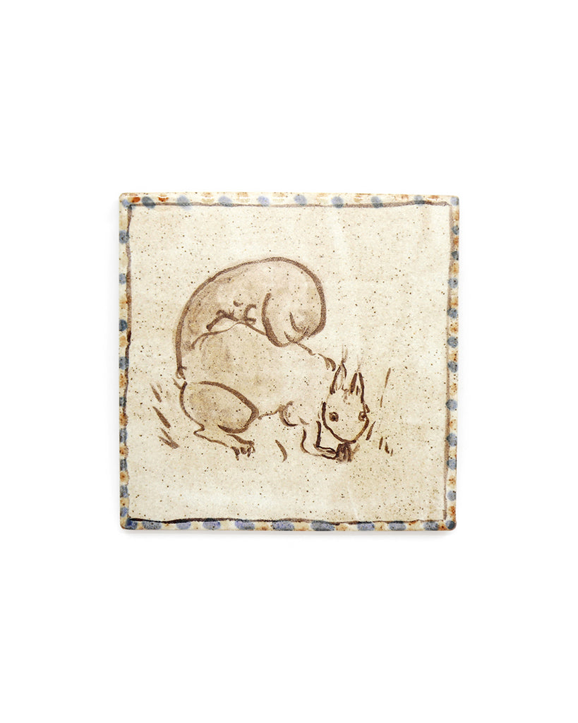 Tapestry Squirrel (Handmade Tile)