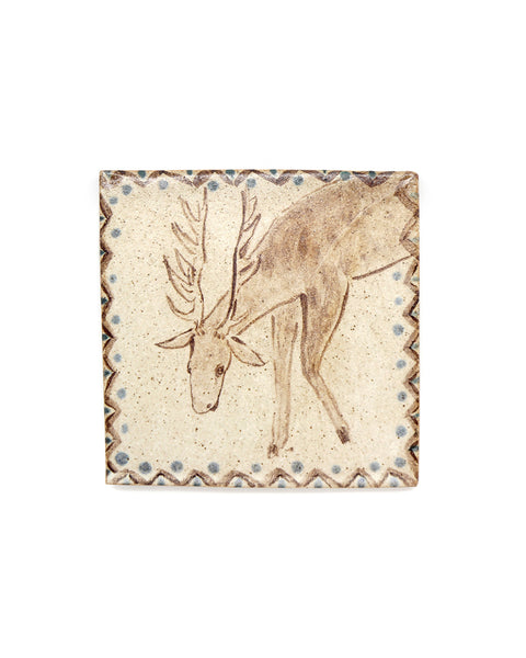 Tapestry Stag (Handmade Tile)