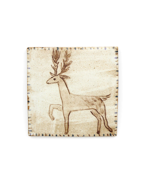 Tapestry Stag II (Handmade Tile)