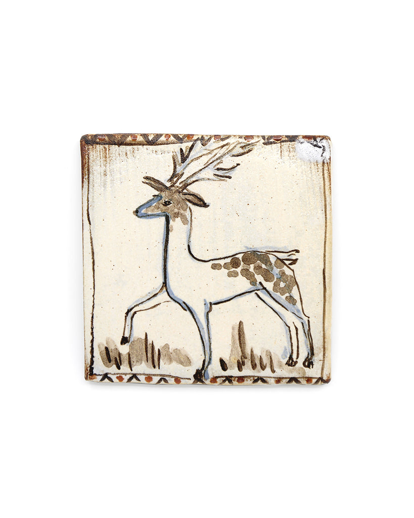 Tapestry Standing Deer (Handmade Tile)