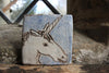 Tapestry Startled Unicorn (Handmade Tile)