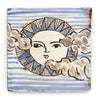 Tapestry Sun emerging from clouds (Handmade Tile)