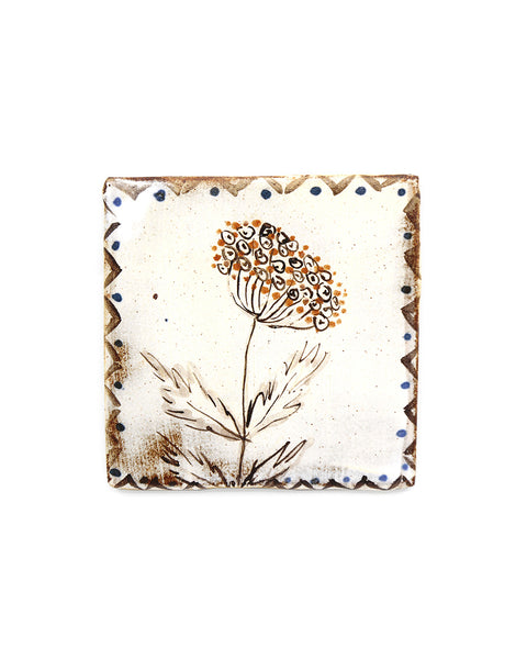 Tapestry Tansy Flower (Handmade Tile)