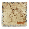 Tapestry Unicorn Portrait II (Handmade Tile)