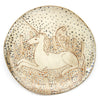 Tapestry Unicorn Rests in a Garden (Handmade Plate)
