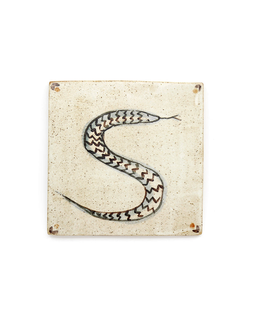 Tapestry Woodland Snake I (Handmade Tile)